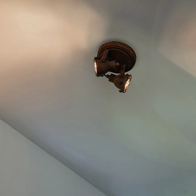 Priemyselný reflektor hrdzavý 2-žiarovkový - Sorra