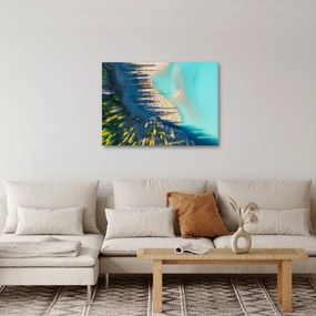 Obraz - Pohľad na jazero (70x50 cm)