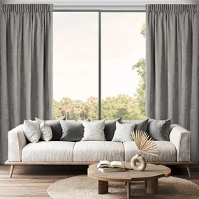 ZÁVES NA PÁSKE VANI 140X270 CM SIVÁ