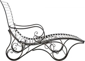 Kovová záhradné lehátko Amiens - Bronzová