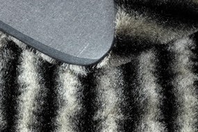Moderný koberec FLIM 010-B3 shaggy, bludisko,negru