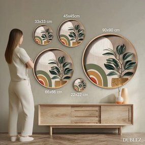 DUBLEZ | Dizajnový obraz z dreva - Rastlina