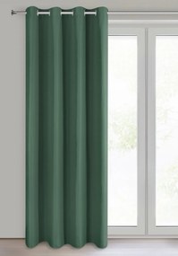 ZÁVES NA KRÚŽKOCH ADARI 140X250 CM TMAVOZELENÁ