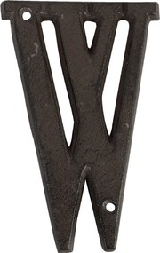 Nástenné kovové písmeno W - 13 cm