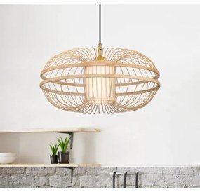 Westinghouse 61255 - Luster na lanku TULCEA 1xE27/60W/230V bambus