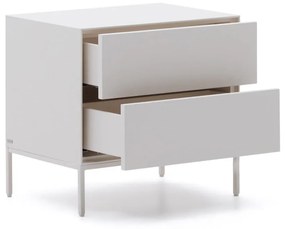 Biely nočný stolík Vedrana – Kave Home