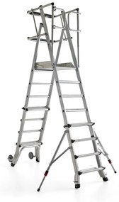 Plošinový rebrík ATOP, 5-8 priečok, 1190-1890 mm