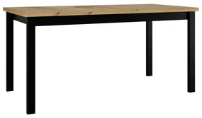 Rozkladací stôl Diesel 90 x 160/200 IV, Morenie: dub artisan L / čierna