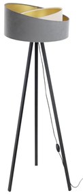 Stojacia lampa GALAXY 1xE27/60W/230V šedá/krémová/wenge