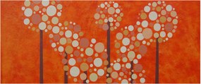 Obraz - Oranžový les (120x50 cm)