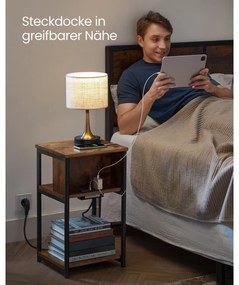 Príručný stolík so zásuvkami LET375B01