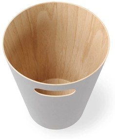 Umbra Odpadkový kôš WOODROW 28 cm sv. šedý, prírodný