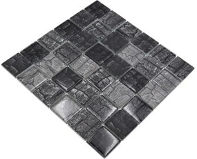 Sklenená mozaika XCM PF88 štvorcová Crystal Petrified Forest green/petrol 30x30 cm