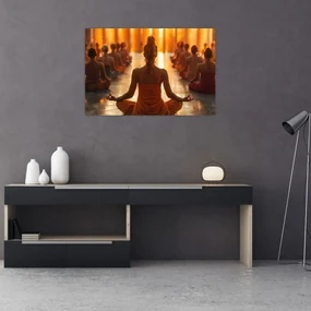 Obraz - Lekcia jogy (90x60 cm)