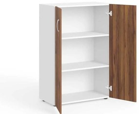Stredná skriňa Manager 79,8 x 42,2 x 119,5 cm, orech warmia / biela