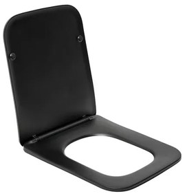 WC doska SAT Infinitio hranatá čierna SATINFP12BKM, 1 ks