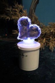 LED srdce na hrob 13cm
