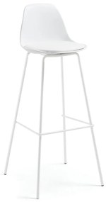 Biela barová stolička Kave Home Lysna