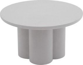 Okrúhly konferenčný stolík Cylindus 80 cm - svetlosivý