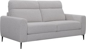 Rozkladacia pohovka na trvalé spanie Georgia, achátovo šedá tkanina