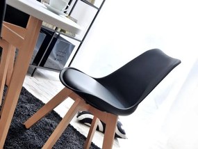 Stolička Large Wood (čierna + buk). Vlastná spoľahlivá doprava až k Vám domov. 1111129