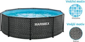Marimex | Bazén Marimex Florida 3,05 x 0,91 m s pieskovou filtráciou - motív RATAN | 19900079