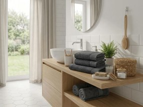 Uterák CLYR 50x100 cm tmavo sivý, 100% bavlna