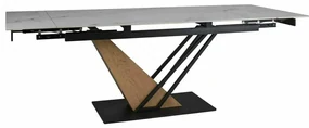 Jedálenský stôl Michel 180 x 90 cm, mramor / dub