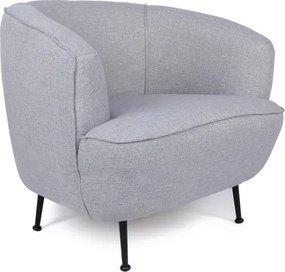 Křeslo Piccoli šedé/černé