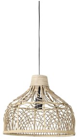 Stropné svietidlo v prírodnej farbe s ratanovým tienidlom ø 42 cm Pocita - Light & Living