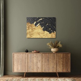 Sklenený obraz - Zlatá štruktúra N⁰1 (70x50 cm)