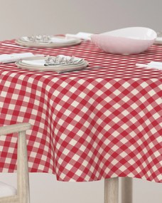 Obrus okrúhly farba produktu červená látka vzorované