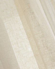 Záves so systémom FLEX (jednoduché spony flex) farba produktu krémová látka polopriehľadný, zapletaná, ľanová