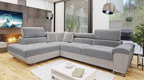 Rohová rozkladacia sedačka Alvin Premium, Dostupné poťahy: Otusso 16 + Otusso 16 + Velvetto 12, Strana: pravá