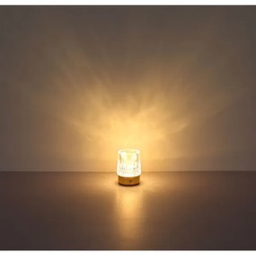 Globo 21044 - LED stmievateľná dotyková stolná lampa LIZZY LED/1W/5V 1200 mAh zl