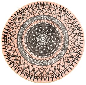 Okrúhly vzorovaný koberec Aztek Rozmer: 90 cm