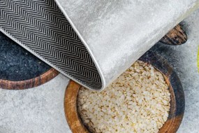 Protišmykový koberec / behúň ANDRE 3343 strieborný / béžový