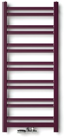 Regnis Retro, vykurovacie teleso 300x1280mm so stredovým pripojením 50mm, 487W, čierna matná, RETRO128/30/D5/BLACK