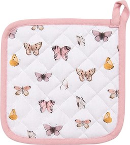 Balvnená detská chňapka podložka s motýlikmi Butterfly Paradise - 16*16 cm