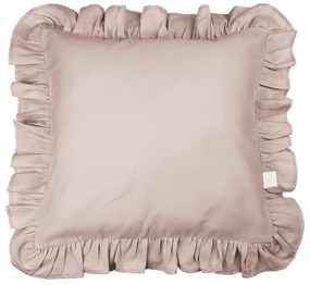 Polštář s volánky tmavě růžová 45cm