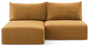 Oranžová rozkladacia/s úložným priestorom rohová pohovka (ľavý roh) Kalena – Makamii