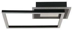 Searchlight 44250BK - LED stmievateľné stropné svietidlo QUADRATE LED/24W/230V 36x36 cm