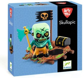 Arty Toys - pirát Skull s plťou a truhlicou