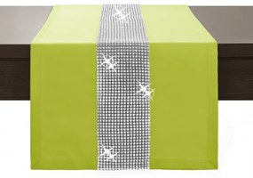 Dekorstudio Behúň na stôl GLAMOUR - limetkový Rozmer behúňa (šírka x dĺžka): 40x110cm