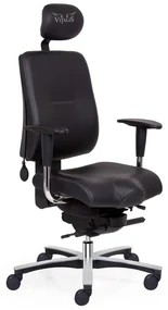 Zdravotná stolička Vitalis Balance XL, čierna
