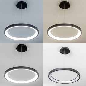 Brilagi - LED stmievateľný luster na lanku FALCON SLIM LED/42W/230V, priemer 50 cm, čierny, s diaľkovým ovládaním (DO)