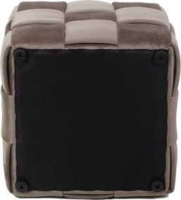 SI Casel Velvet taburetka tmavá béžová