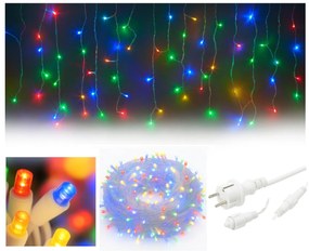 Vianočné svetielka LED záclona FLASH multicolor 300 LED