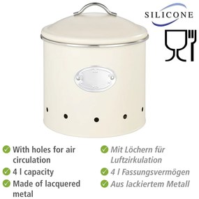 Kovová dóza na potraviny/na zemiaky Nero – Wenko