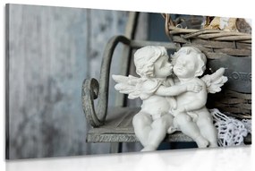 Obraz sošky anjelikov na lavičke Varianta: 120x80